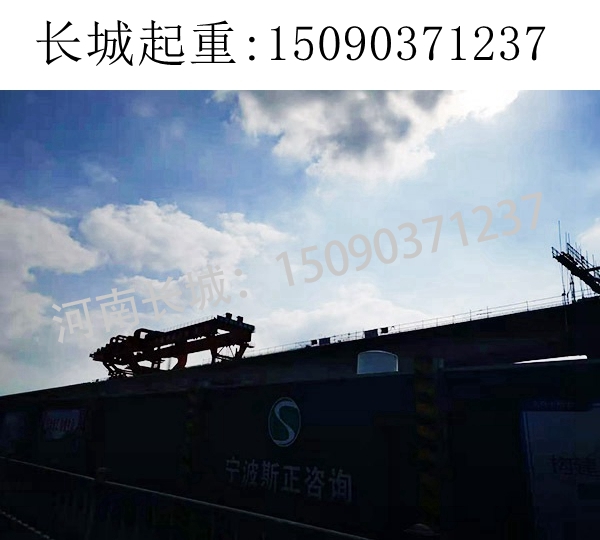 寧波架橋機施工現場